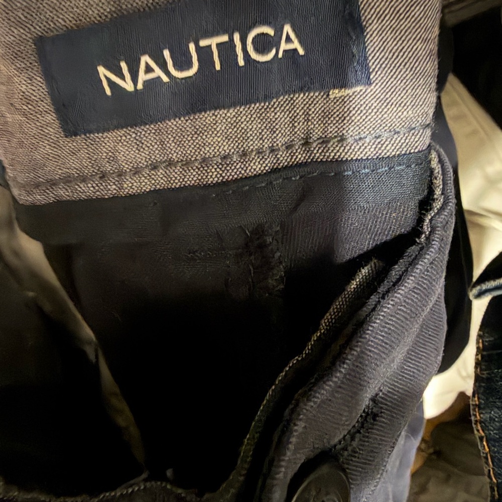 Nautica Men's Dark Blue Chinos - Picture 7 of 7
